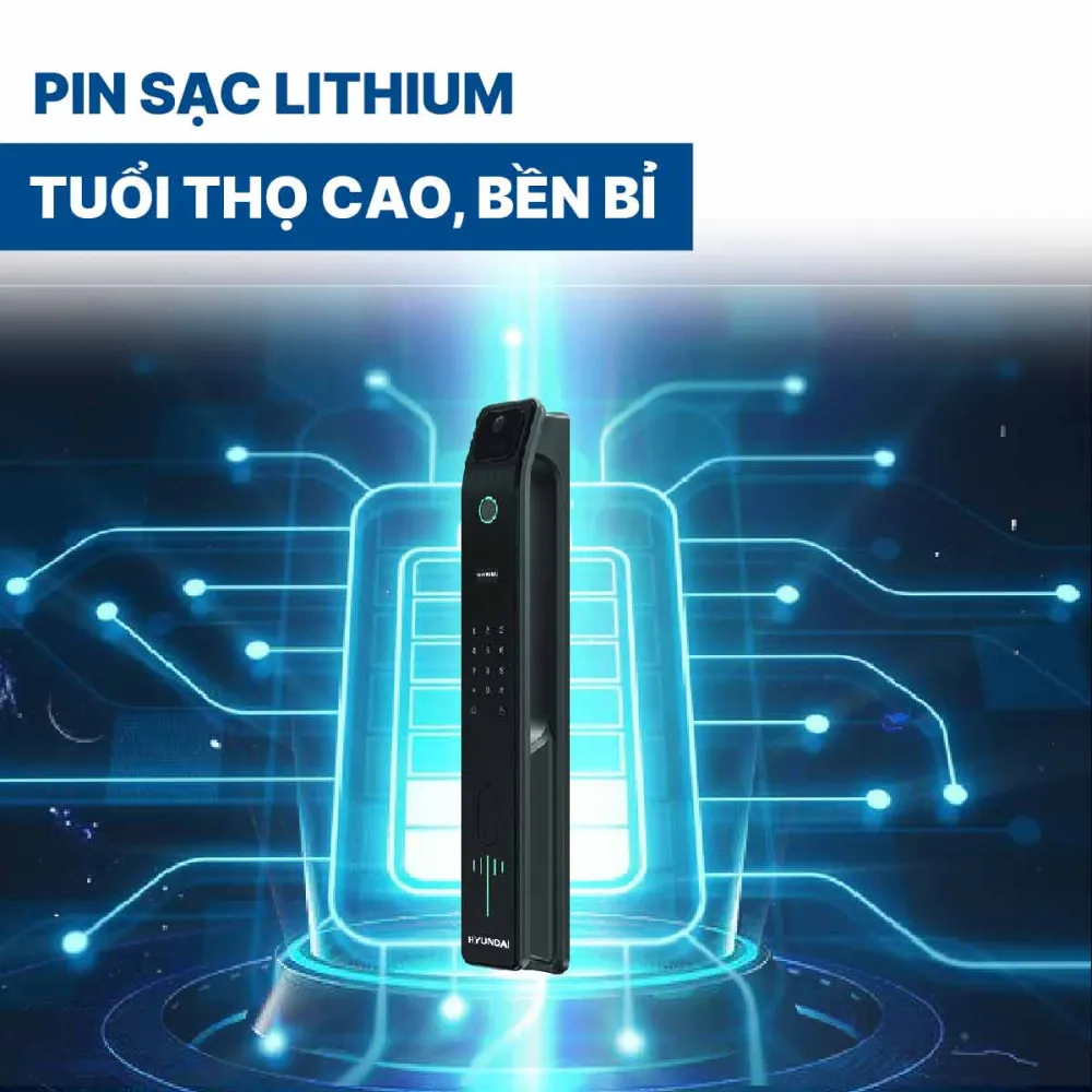 Khoá điện tử Hyundai cửa gỗ HY-SLA808F