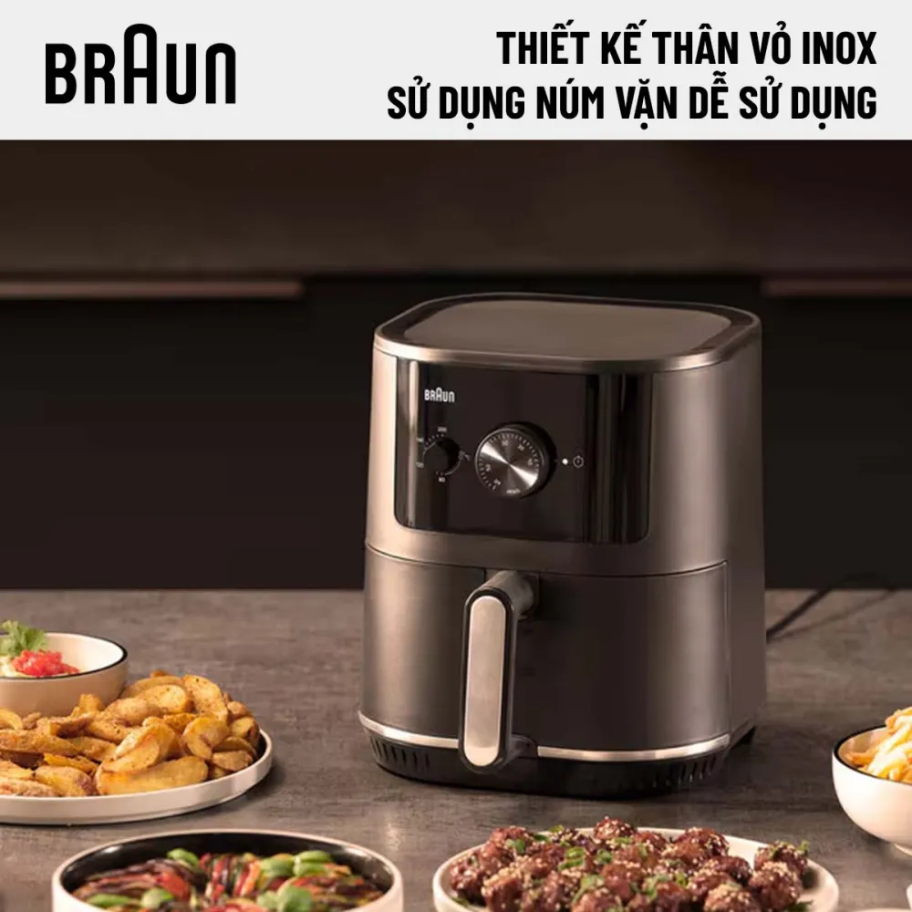 Braun HF3000 điều khiển dễ dàng với núm xoay