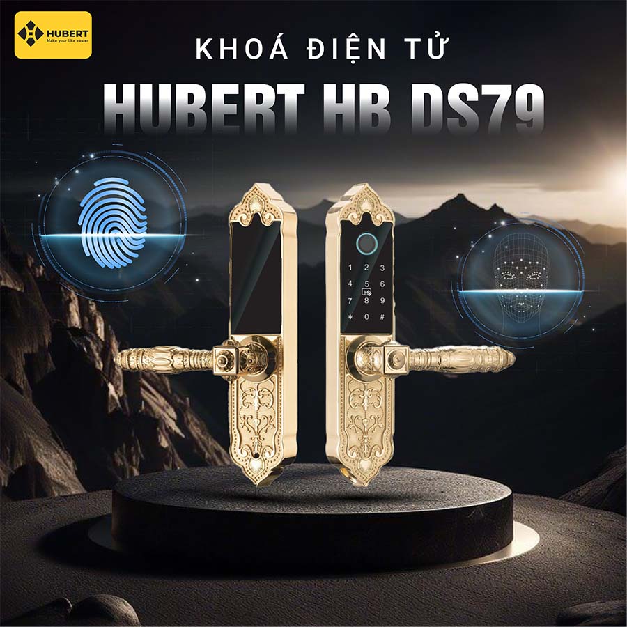 Khóa điện tử Hubert HB DS79 Gold Mini