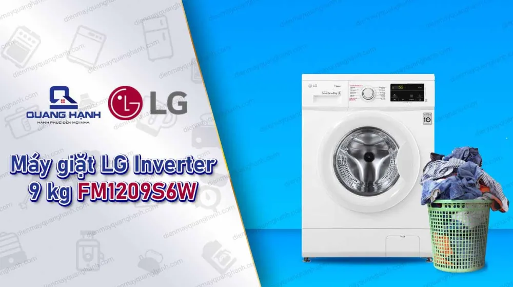 Máy giặt LG Inverter 9 kg FM1209S6W