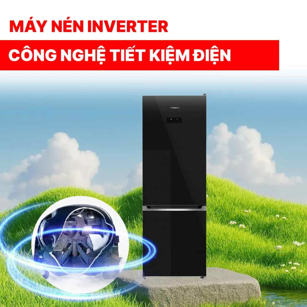 Tủ lạnh Hitachi Inverter 323 lít HRBN6340DUVN