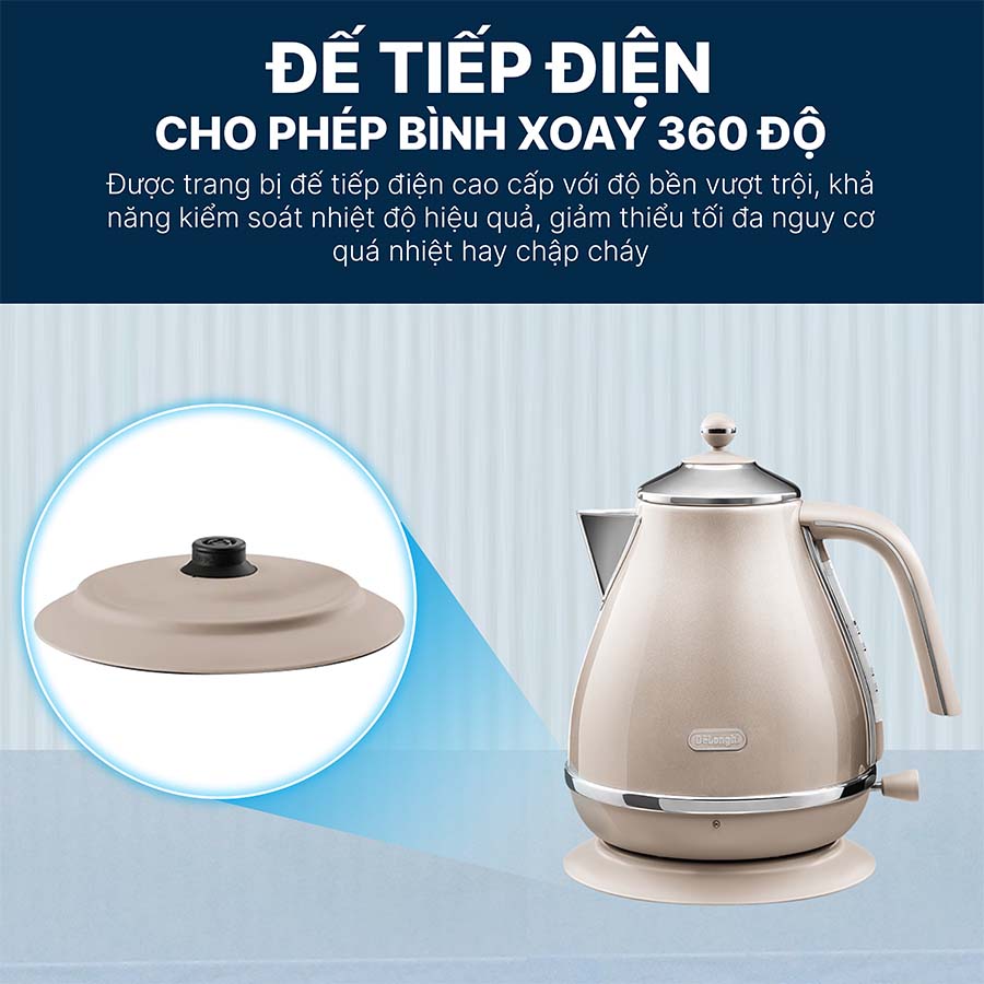 Ấm Siêu Tốc Delonghi KBOT2001.BG
