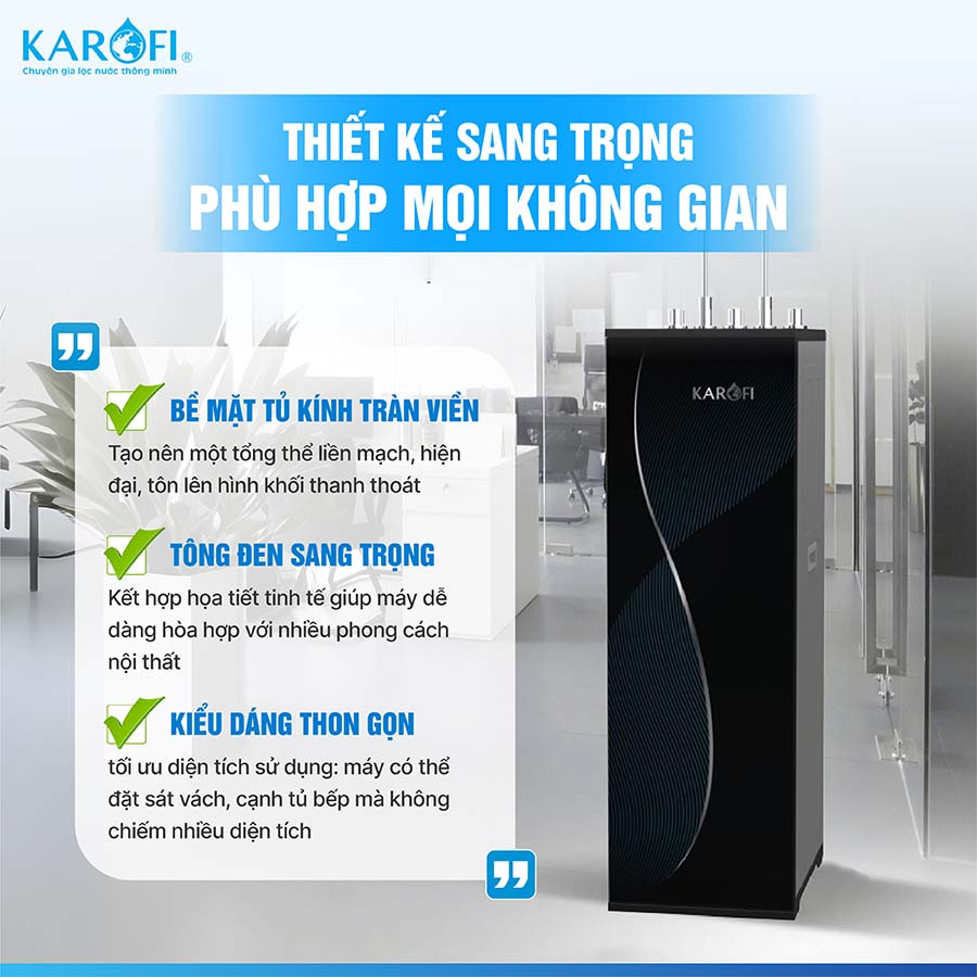 Máy lọc nước nóng lạnh Karofi KAD-D69