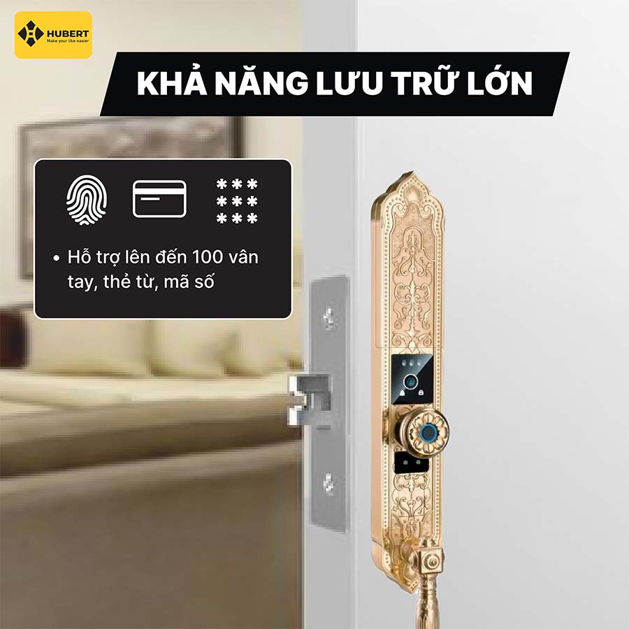 Khóa điện tử Hubert HB DS79F GOLD