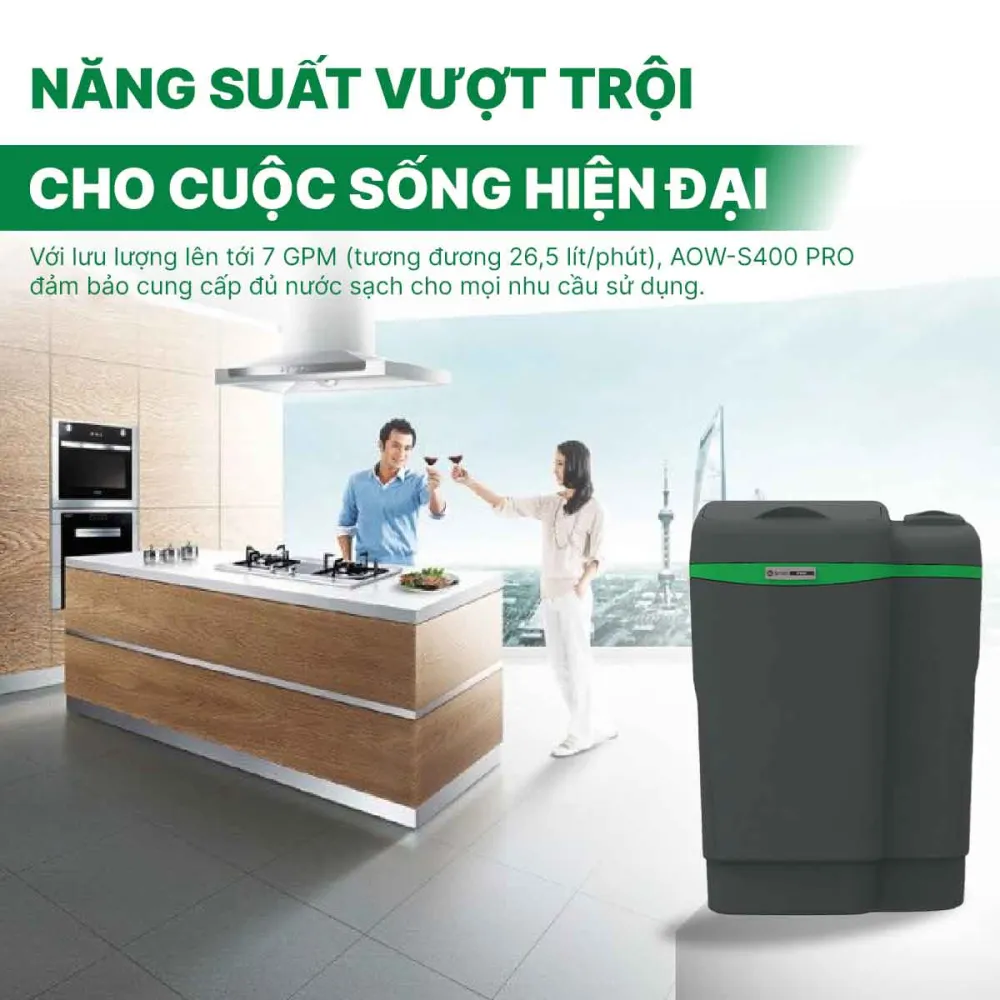 Hệ thống lọc nước đầu nguồn A.O Smith AOW-S400 PRO