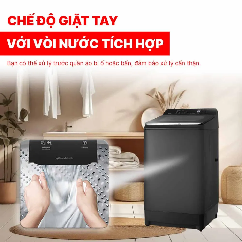 Máy giặt Hitachi Inverter 13.5kg LTL H3MVJWT