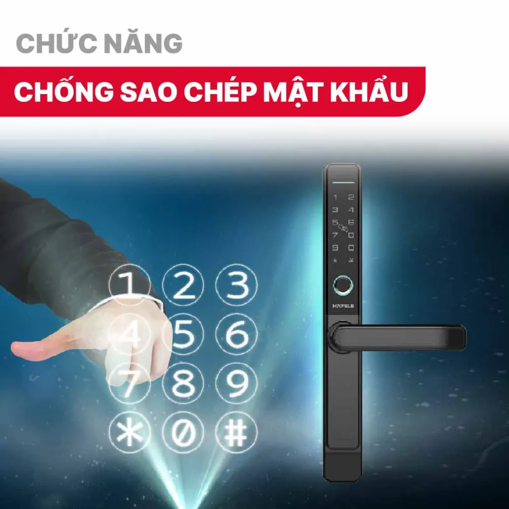 Khóa điện tử Hafele DL6600 912.20.145 Cửa nhôm