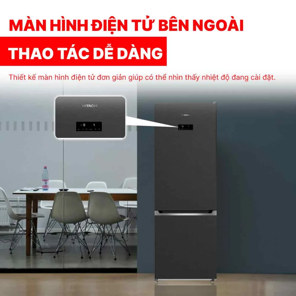 Tủ lạnh Hitachi Inverter 356 lít R-B375EGV1