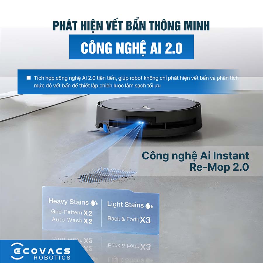 Robot hút bụi Ecovacs Deebot X9 Pro Omni