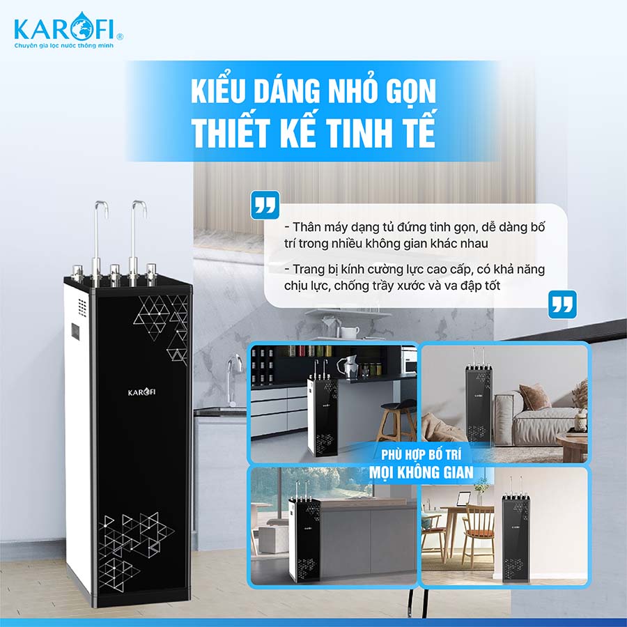 Máy lọc nước nóng lạnh Karofi KAD-D66S