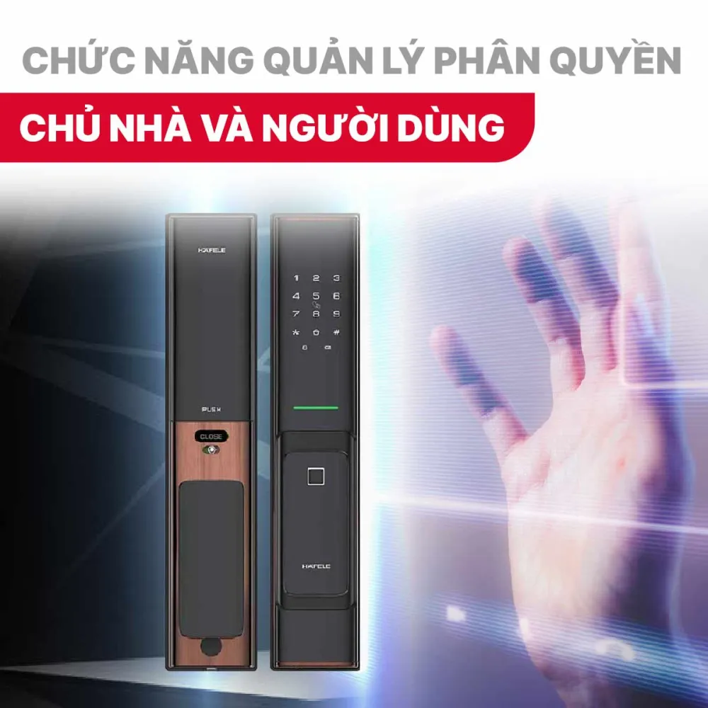 Khóa điện tử Hafele PP8100 912.20.261 Màu vàng đồng