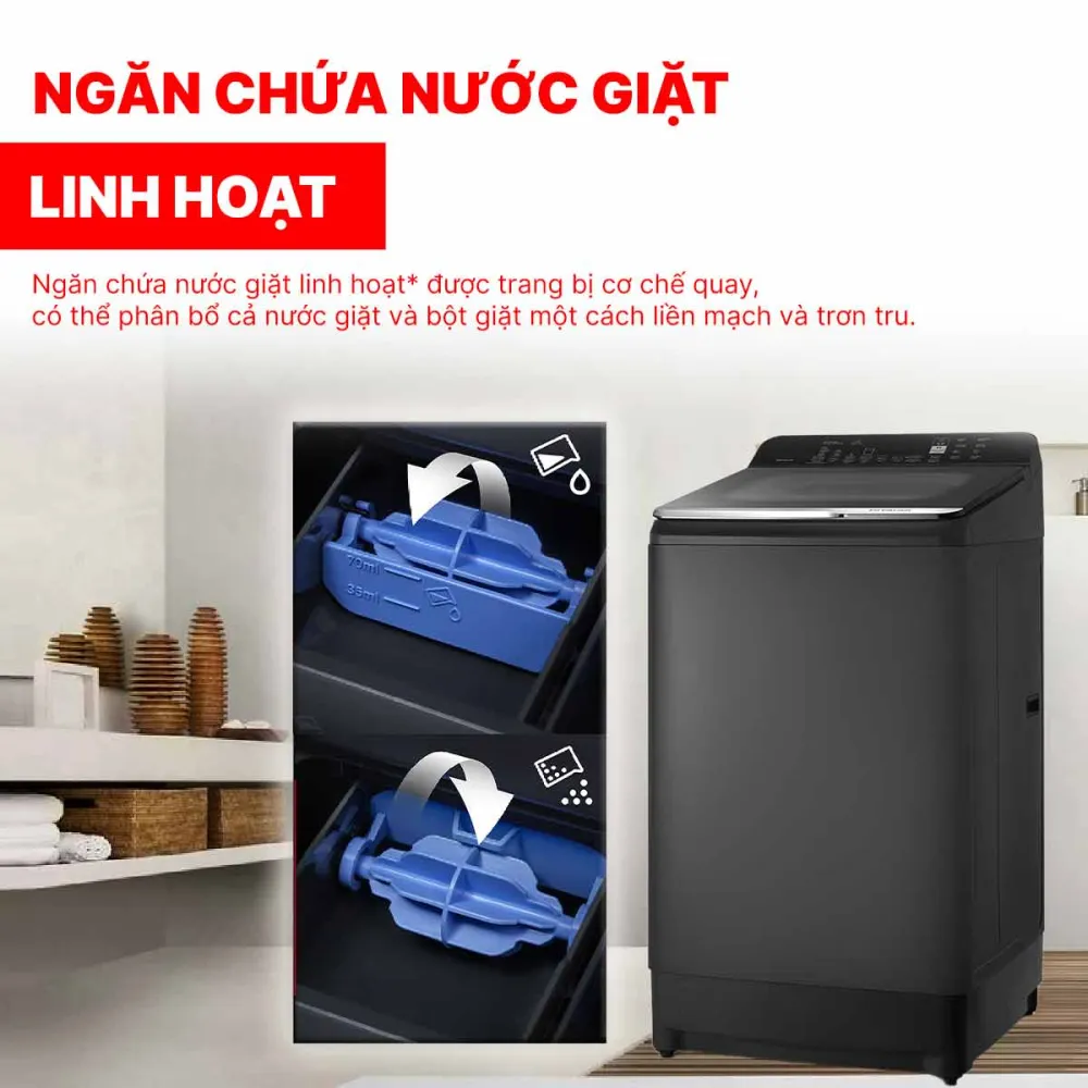 Máy giặt Hitachi Inverter 13.5kg LTL H3MVJWT