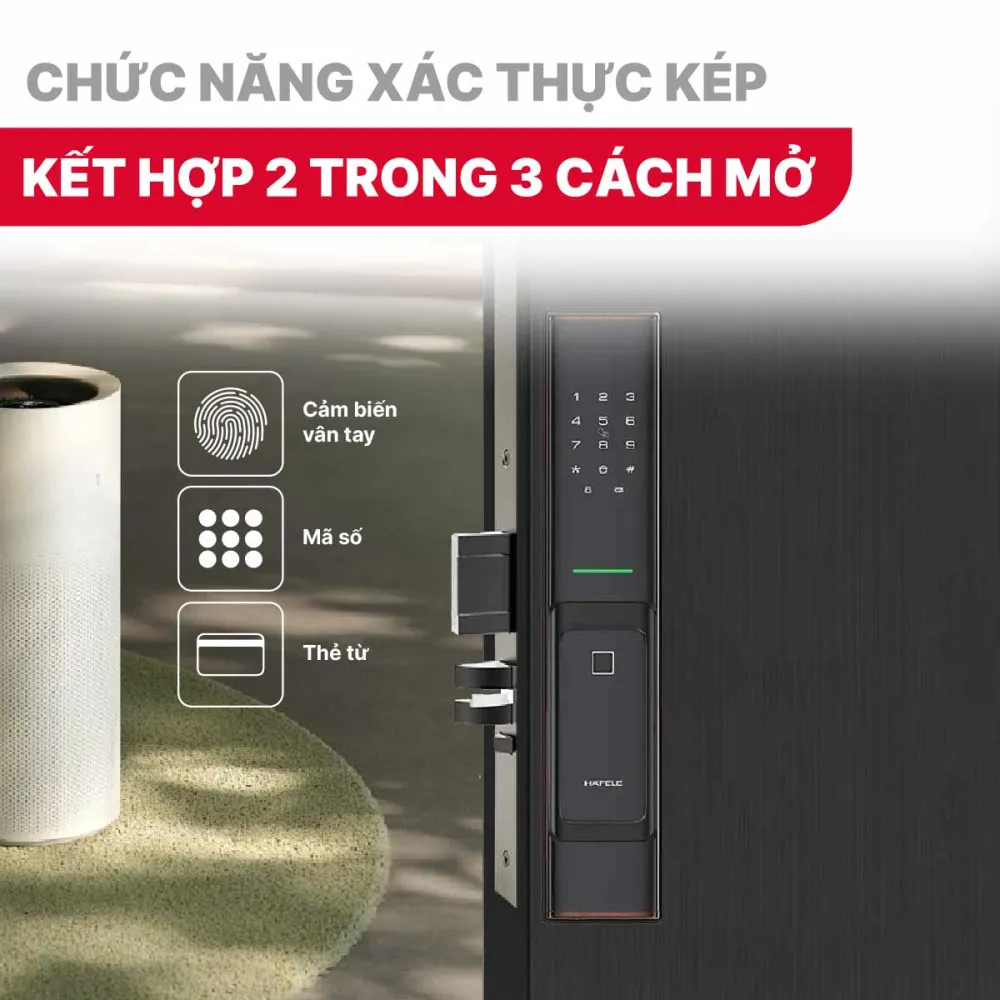 Khóa điện tử Hafele PP8100 912.20.261 Màu vàng đồng
