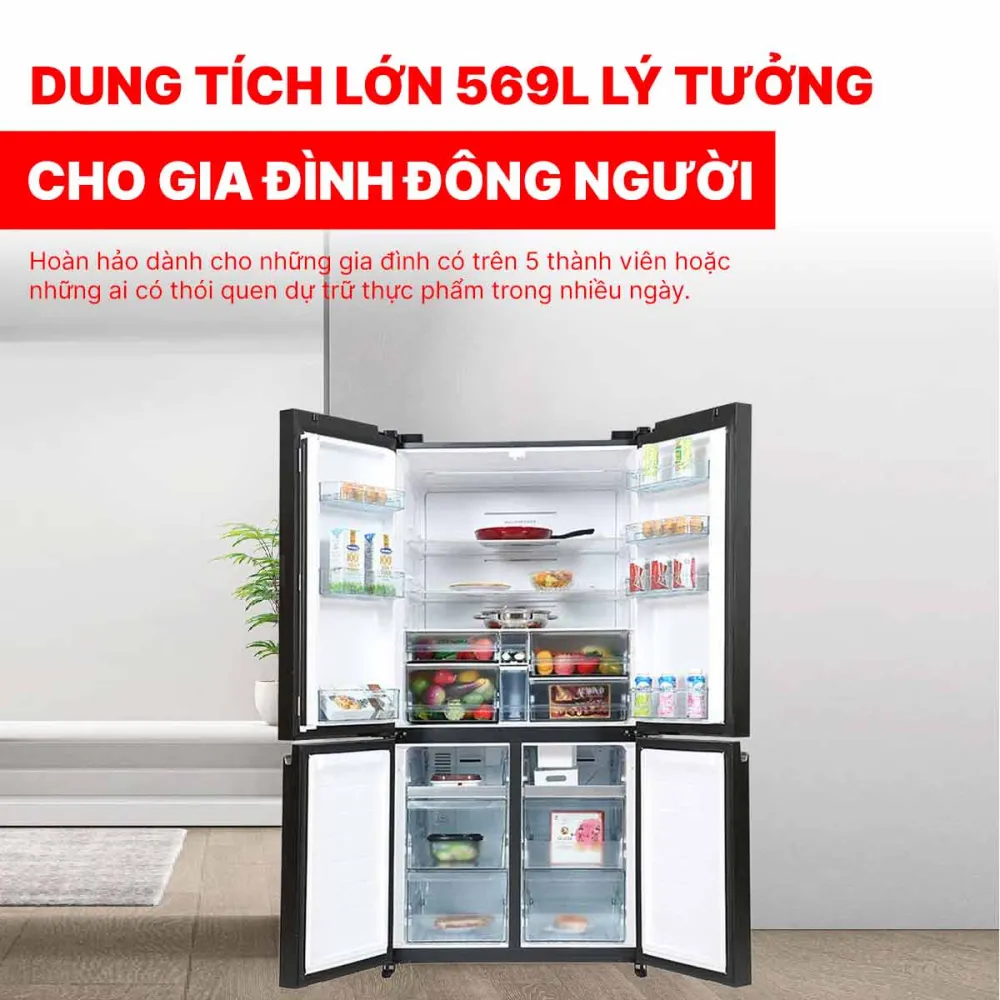 Tủ lạnh Hitachi Inverter 569 lít R-WB640PGV1 GMG