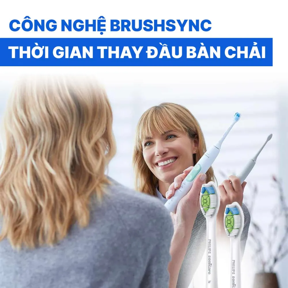 Set 2 bàn chải điện Philips HX6807/35