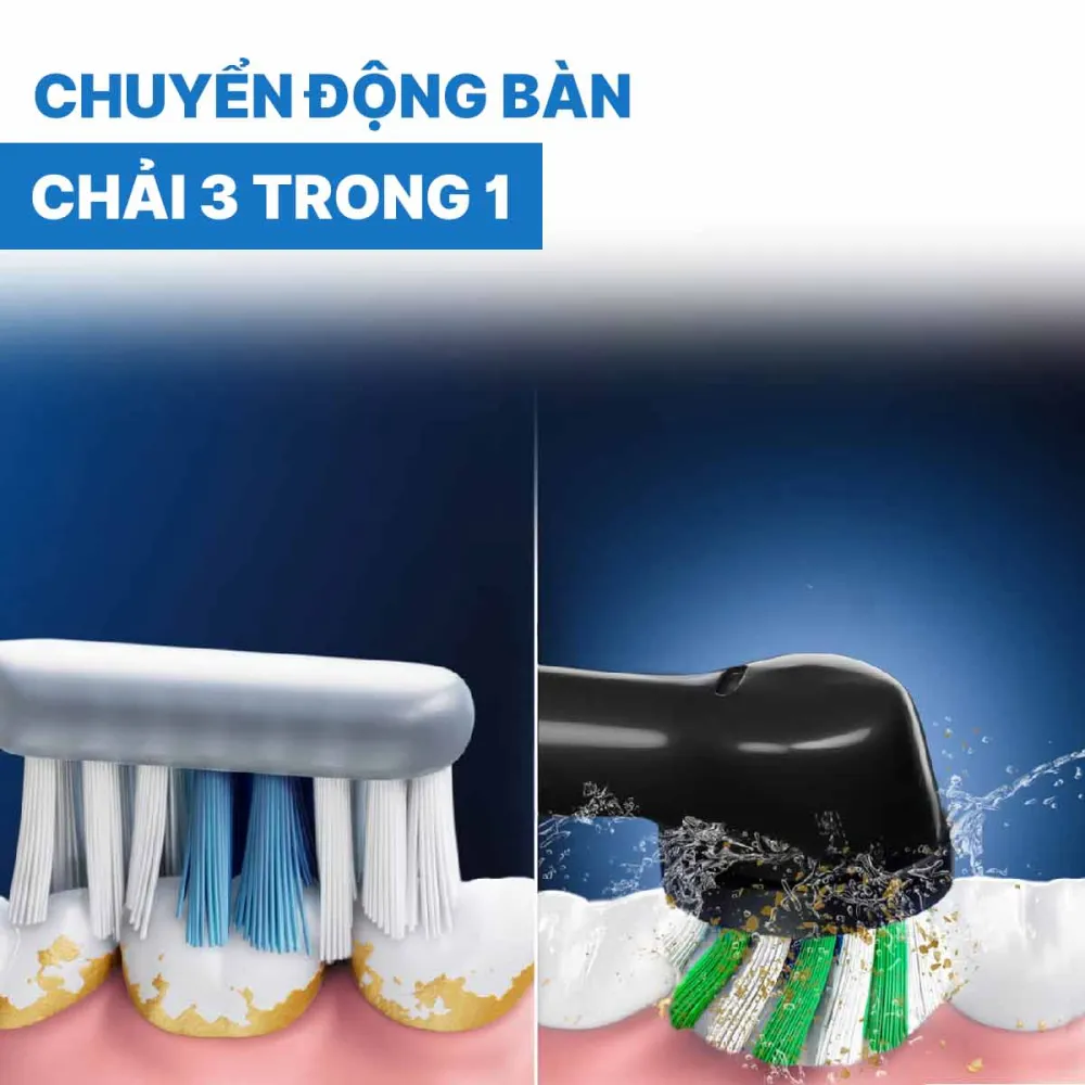 Set 2 bàn chải điện ORAL-B Pro Series 3 3000 Plus