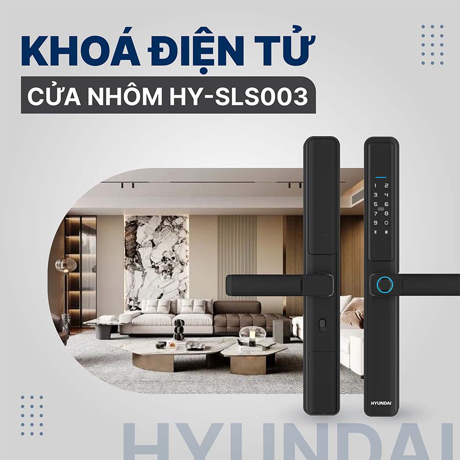 Khoá điện tử Hyundai cửa nhôm HY-SLS003