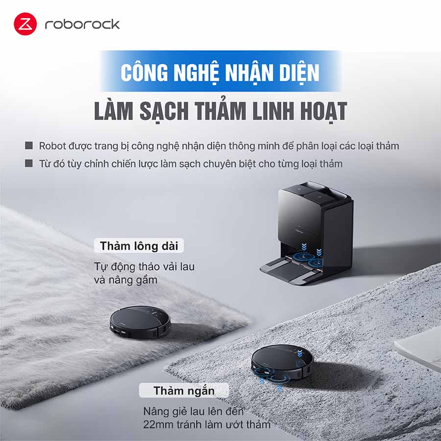 Robot hút bụi lau nhà Roborock Saros 10R