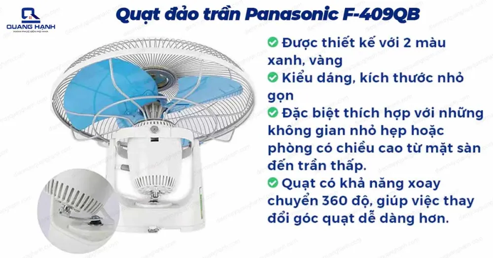 Quạt đảo trần Panasonic F-409QB