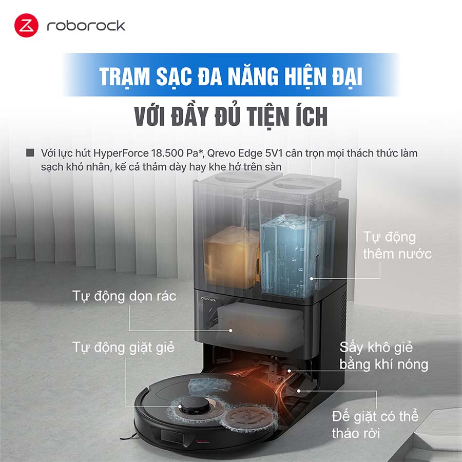 Robot Hút Bụi Lau Nhà Roborock Q Revo S