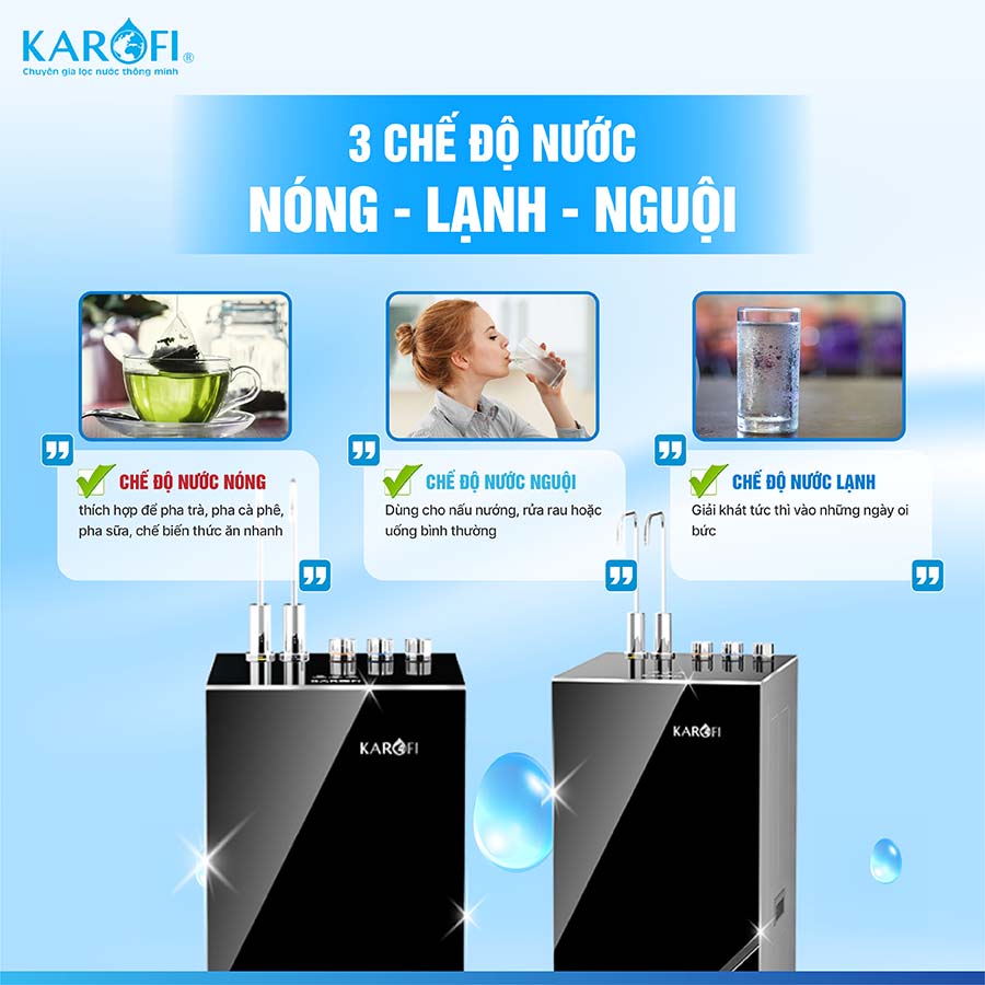 Máy lọc nước nóng lạnh Karofi KAD-L82