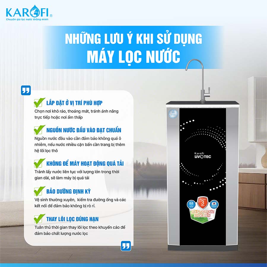 Máy lọc nước Karofi Livotec 512
