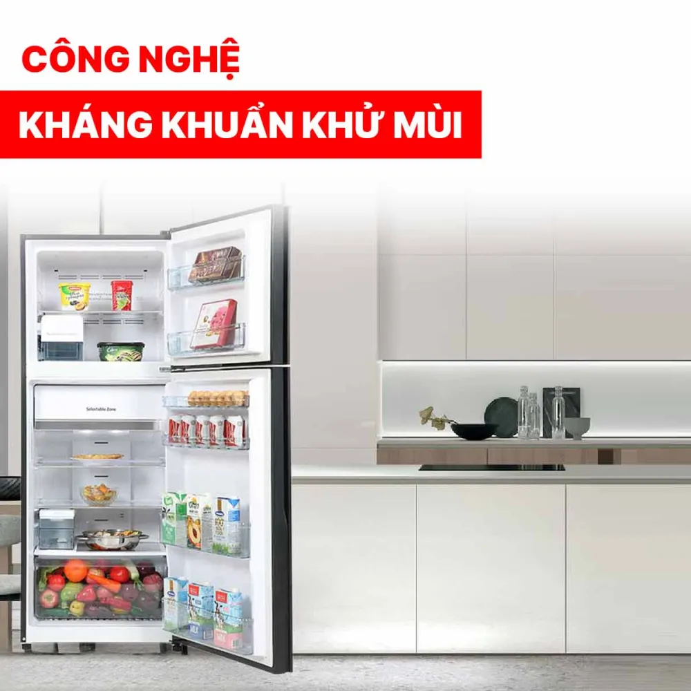 Tủ lạnh Hitachi Inverter 349 lít R-FVY480PGV0 GBK