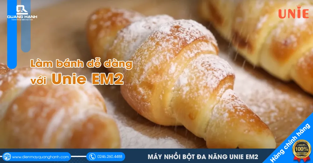làm bánh dễ dàng với Unie EM2