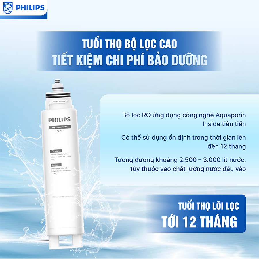 Máy lọc nước RO Philips ADD6901HBK01