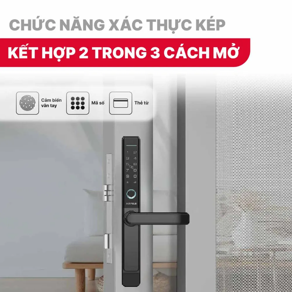 Khóa điện tử Hafele DL6600 912.20.145 Cửa nhôm