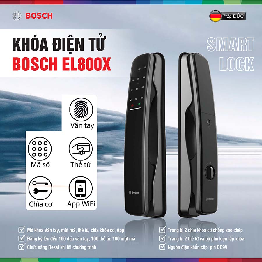 Khóa điện tử Bosch EL800X (App)
