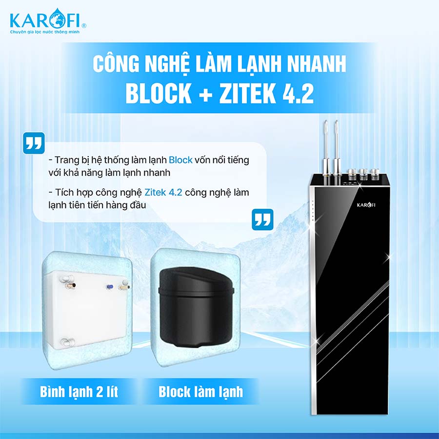 Máy lọc nước nóng lạnh Karofi KAD-L85