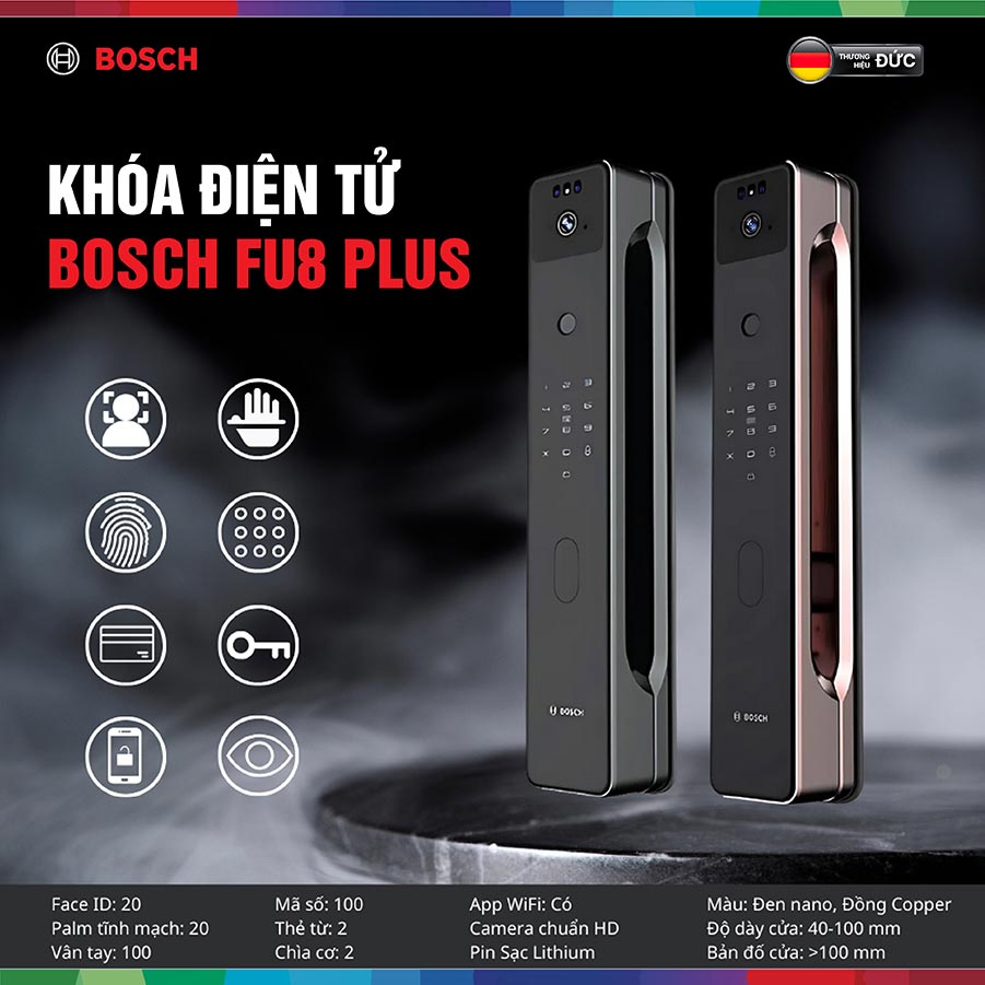 Khóa điện tử Bosch FU8 Plus