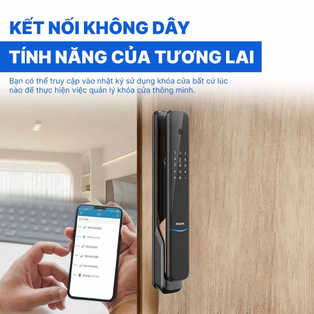 Khóa cửa vân tay kết nối Gateway Philips 9300