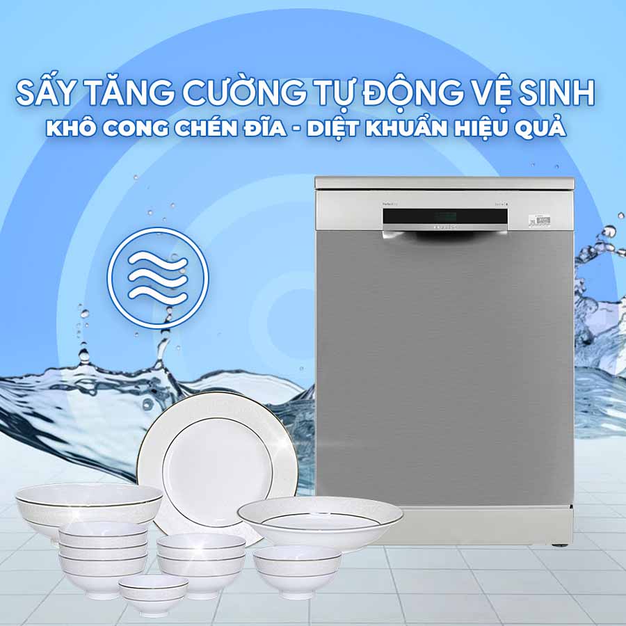 máy rửa chén độc lập Bosch SMS6ZDI08E tích hợp công nghệ rửa sấy hiện đại