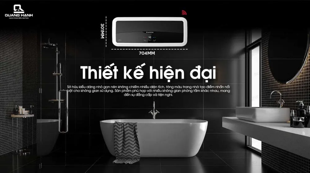 Máy nước nóng gián tiếp Ariston SL2 20 LUX - D AG+ WiFI 20 lít 2.5FE thiết kế hiện đại