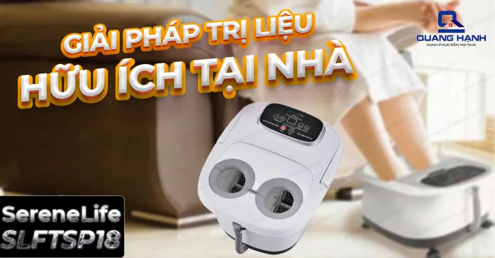 Bồn ngân chân massage hồng ngoại Serenelife SLFTSP18 là giải pháp trị liệu hữu ích tại nhà.