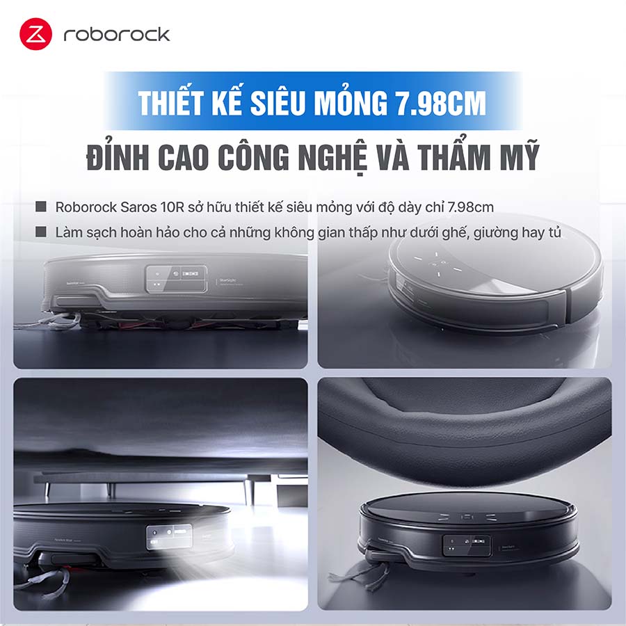 Robot hút bụi lau nhà Roborock Saros 10R