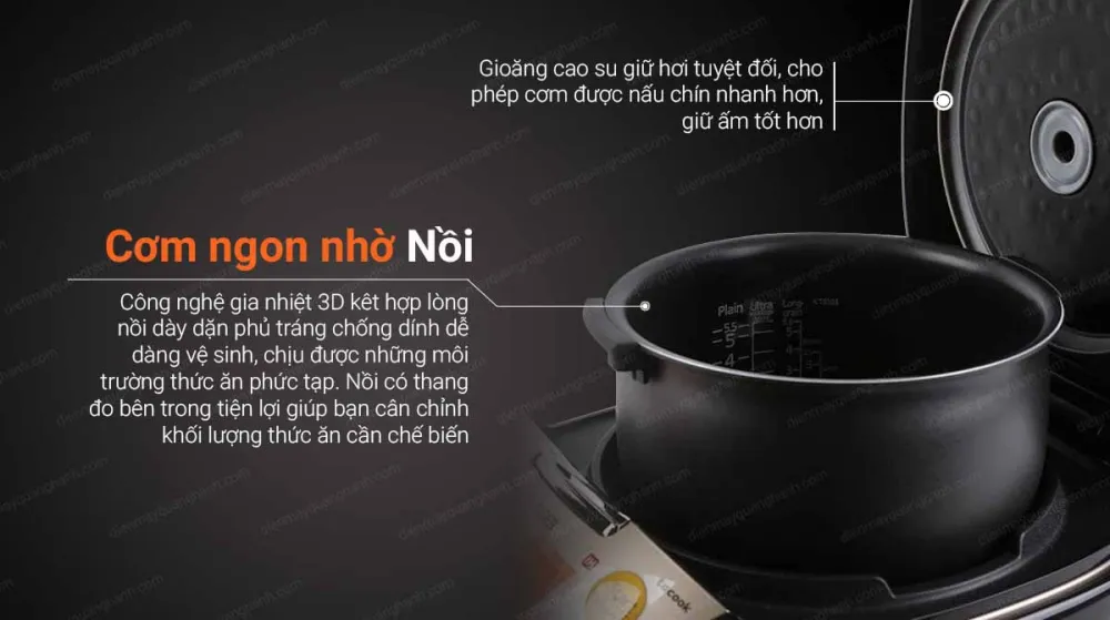 Nồi cơm điện tử cao tần Tiger-S10W 1 lít