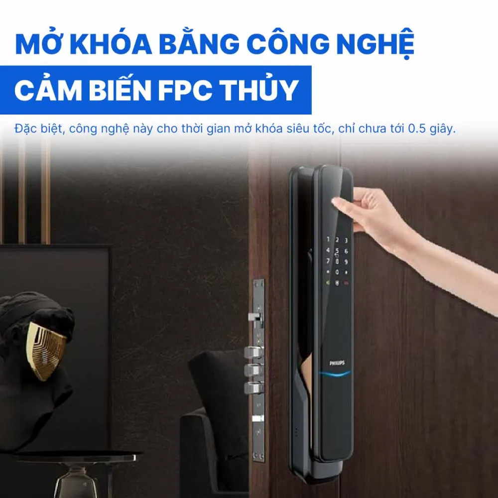 Khóa cửa vân tay kết nối Gateway Philips 9300