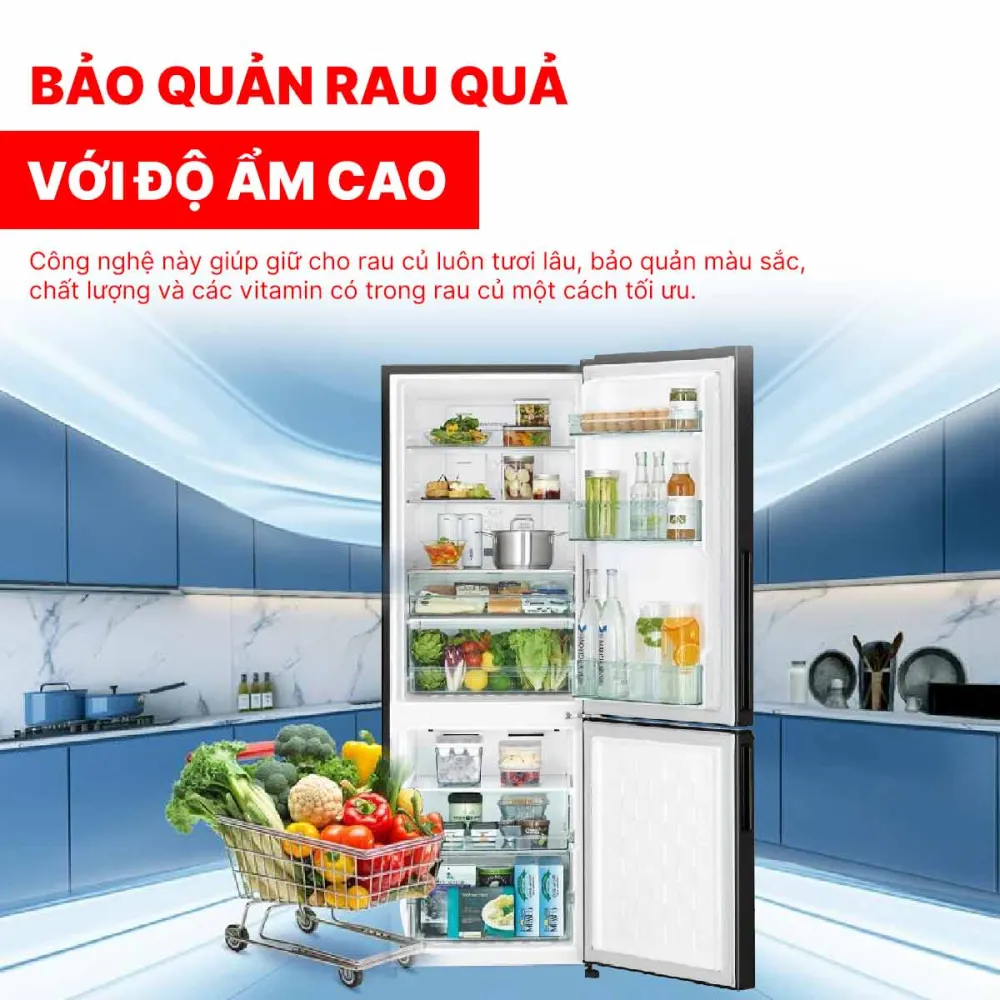 Tủ lạnh Hitachi Inverter 275 Lít R-B330PGV8 BBK