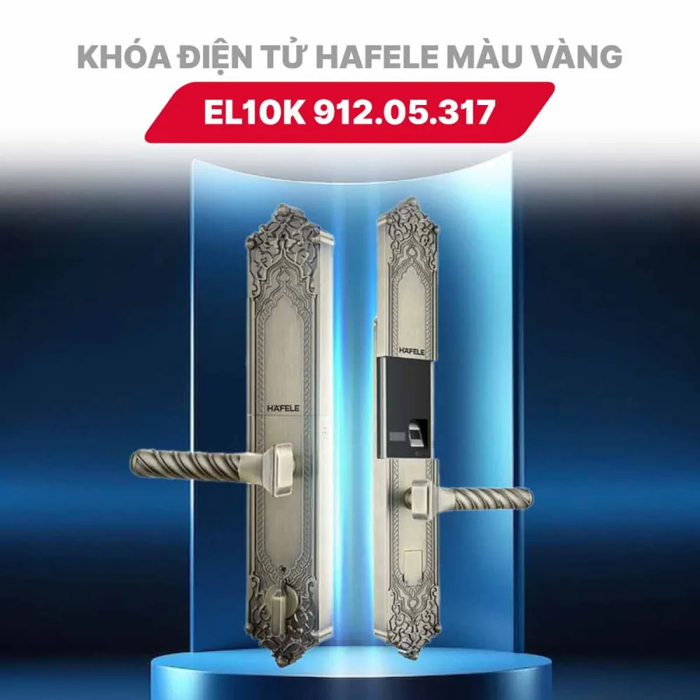 Khóa điện tử Hafele EL10K 912.05.317 Màu vàng