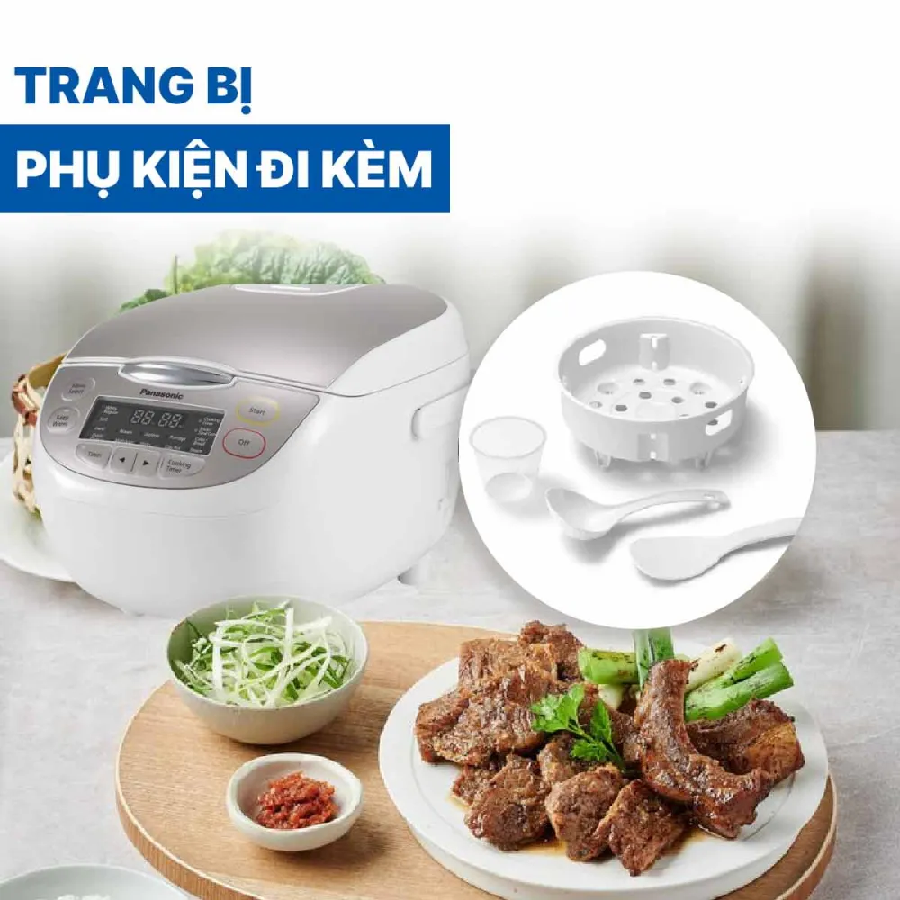 Nồi cơm điện tử Panasonic 1.8 lít SR-CP188NRAM
