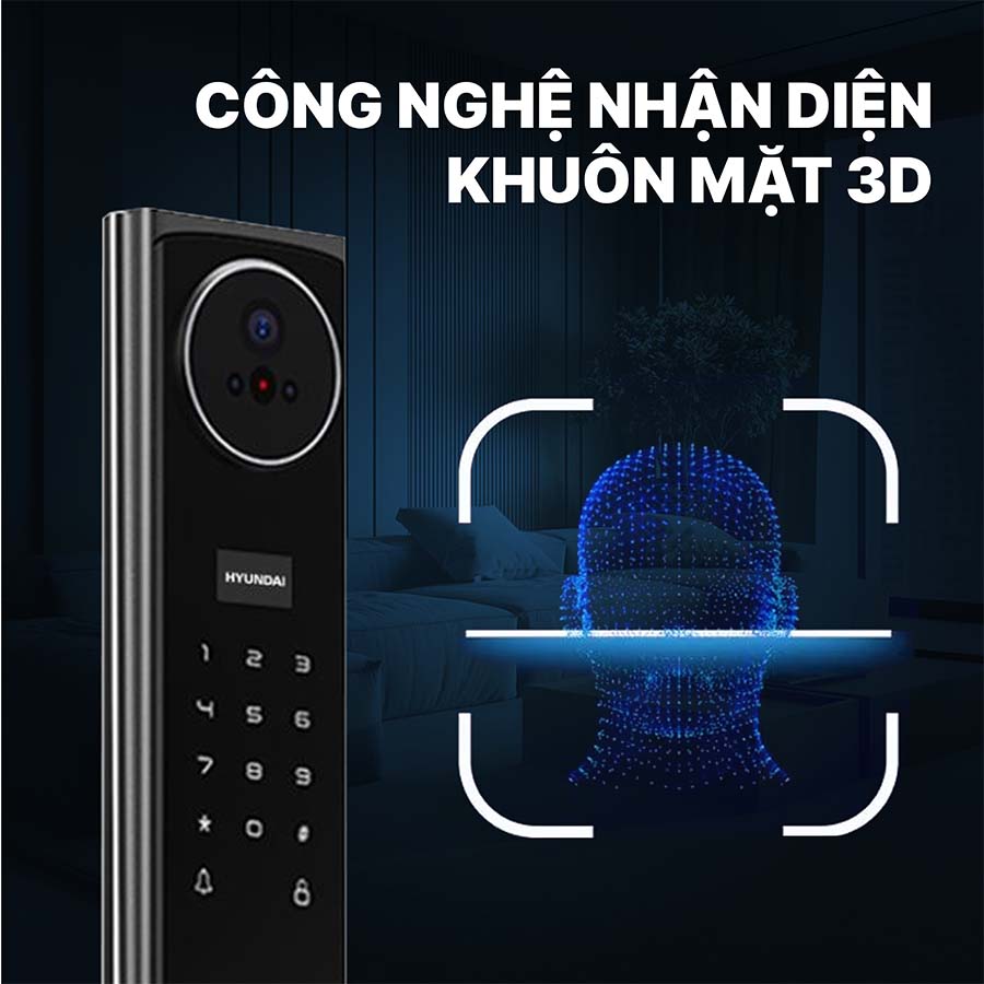 Khoá điện tử Hyundai cửa gỗ HY-SLA911F