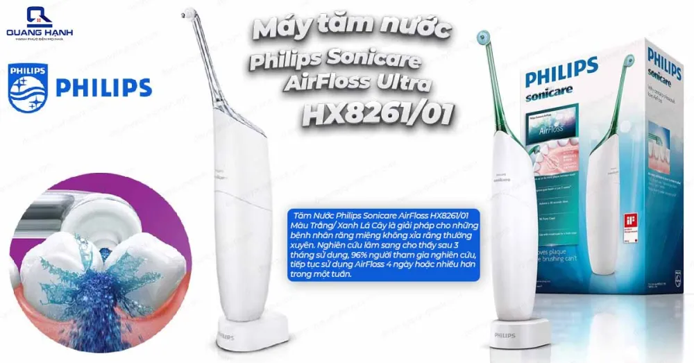 Máy Tăm Nước Philips Sonicare AirFloss Ultra HX8261/01