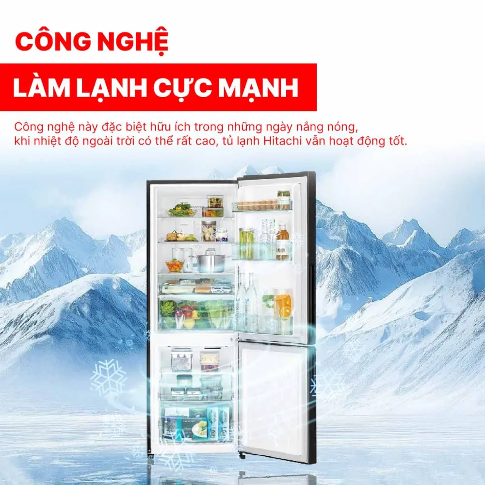Tủ lạnh Hitachi Inverter 275 Lít R-B330PGV8 BBK