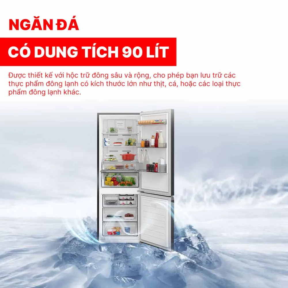 Tủ lạnh Hitachi Inverter 356 lít R-B375EGV1