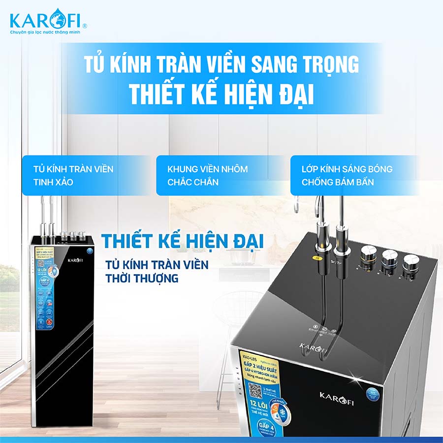 Máy lọc nước nóng lạnh Karofi KAD-L85