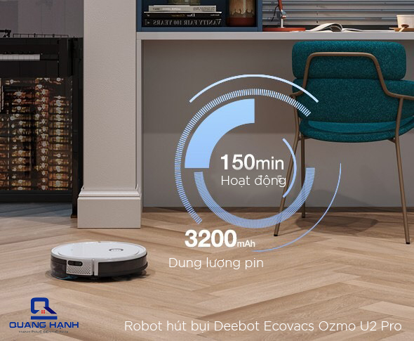 Robot hút bụi Ecovacs Deebot ozmo U2 Pro
