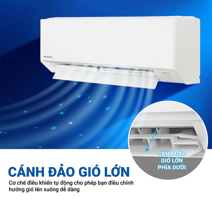 Cánh đảo gió BIG FLAP làm mát đều khắp phòng